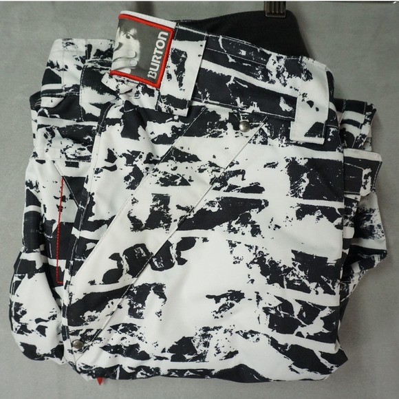 Burton The White Collection Snowboard Pants Mens Small TWC Division Ski